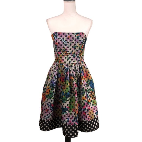 Corey Lynn Calter Dresses & Skirts - Anthropologie Corey Lynn Calter Lavendel Dotted Strapless Dress size 6